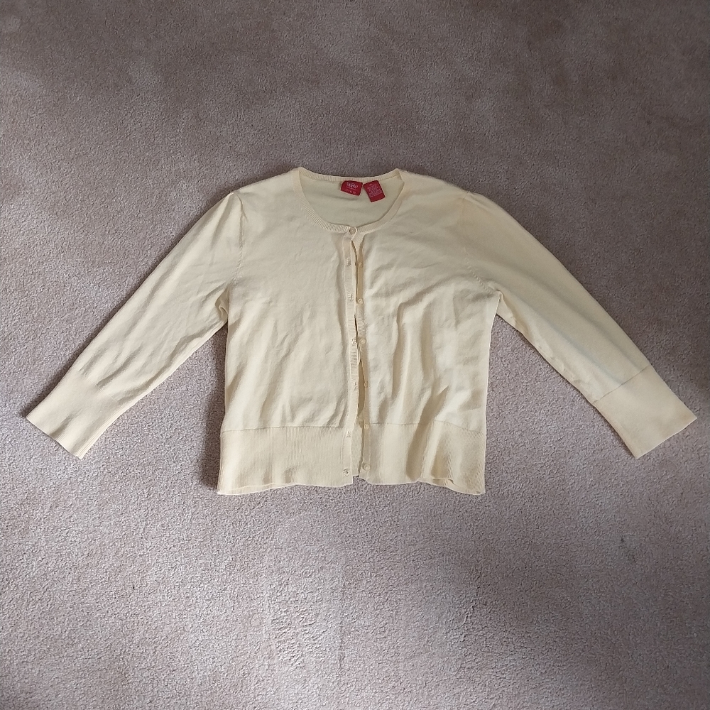 Yellow xl cardigan
